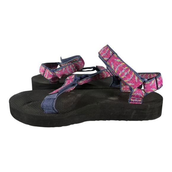 TEVA Triton Raspberry Sorbet Midform Universal Strappy Sandal Women’s Size 10 - Picture 6 of 8